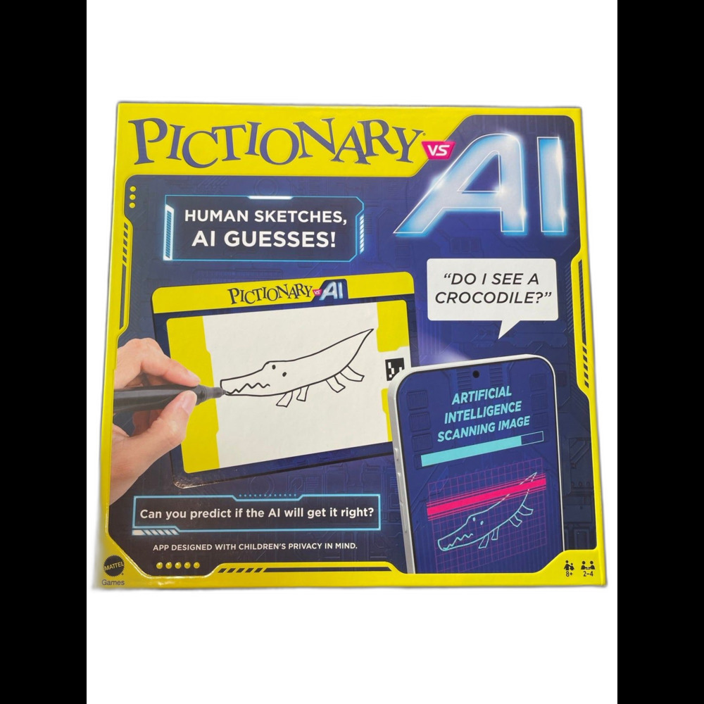 Mattel Pictionary Vs AI Board Game Family OS Interactive Tech Smart Game Kidcore